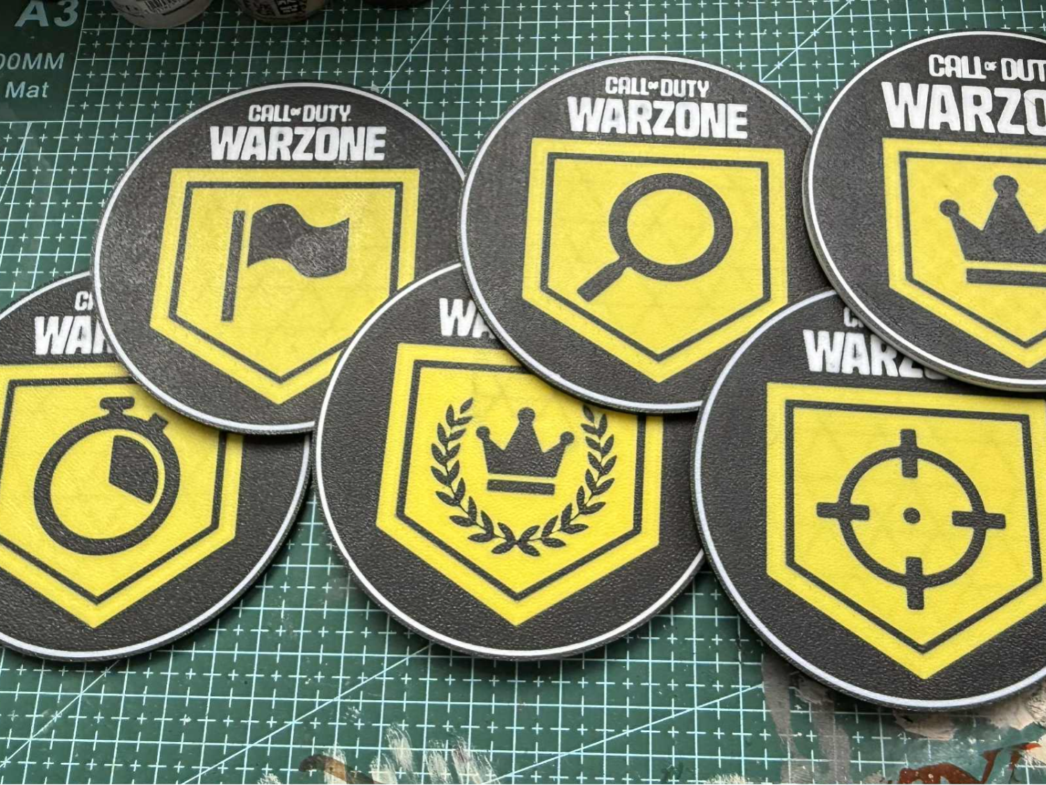 Warzone Game Contract Coasters