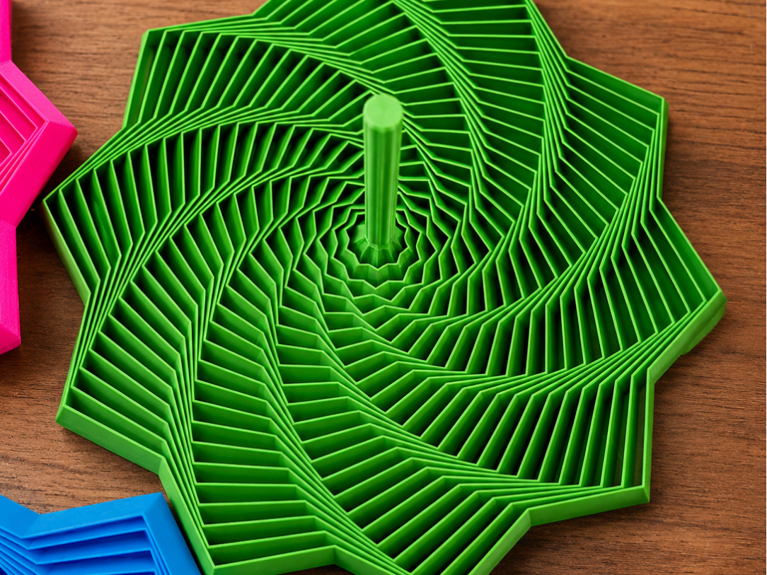 hexagono giratorio fidget