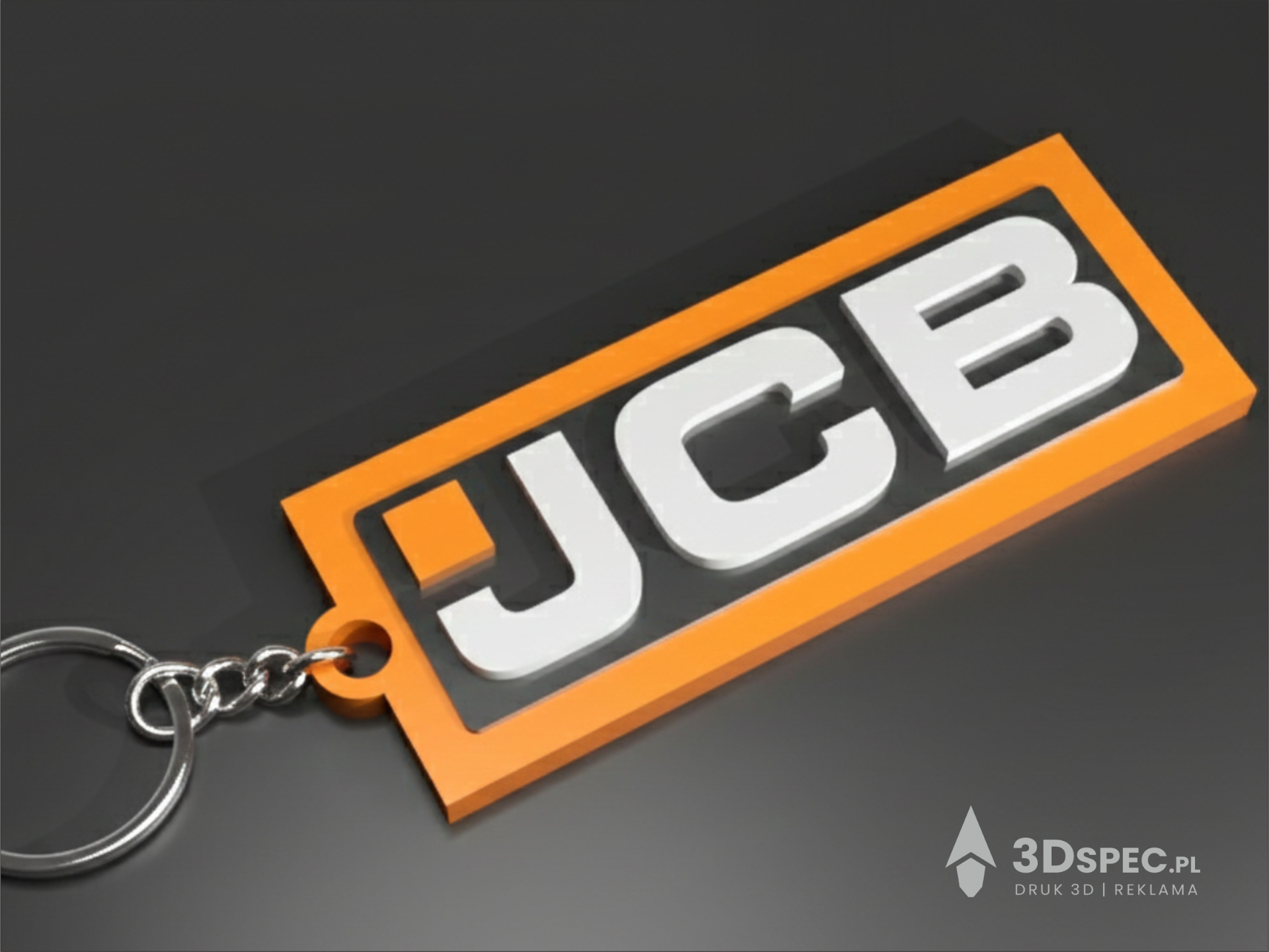 JCB logo keychain