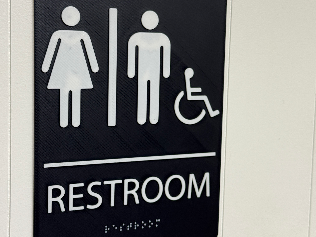 Restroom Sign - Men / Women / Handicap Accessible