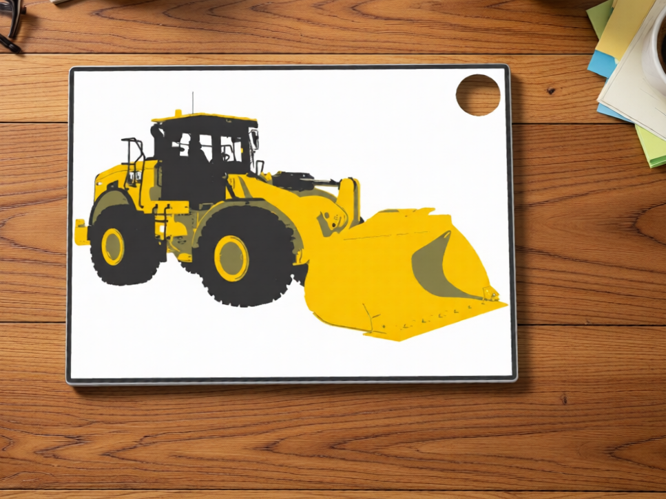 cat wheel loader keychain