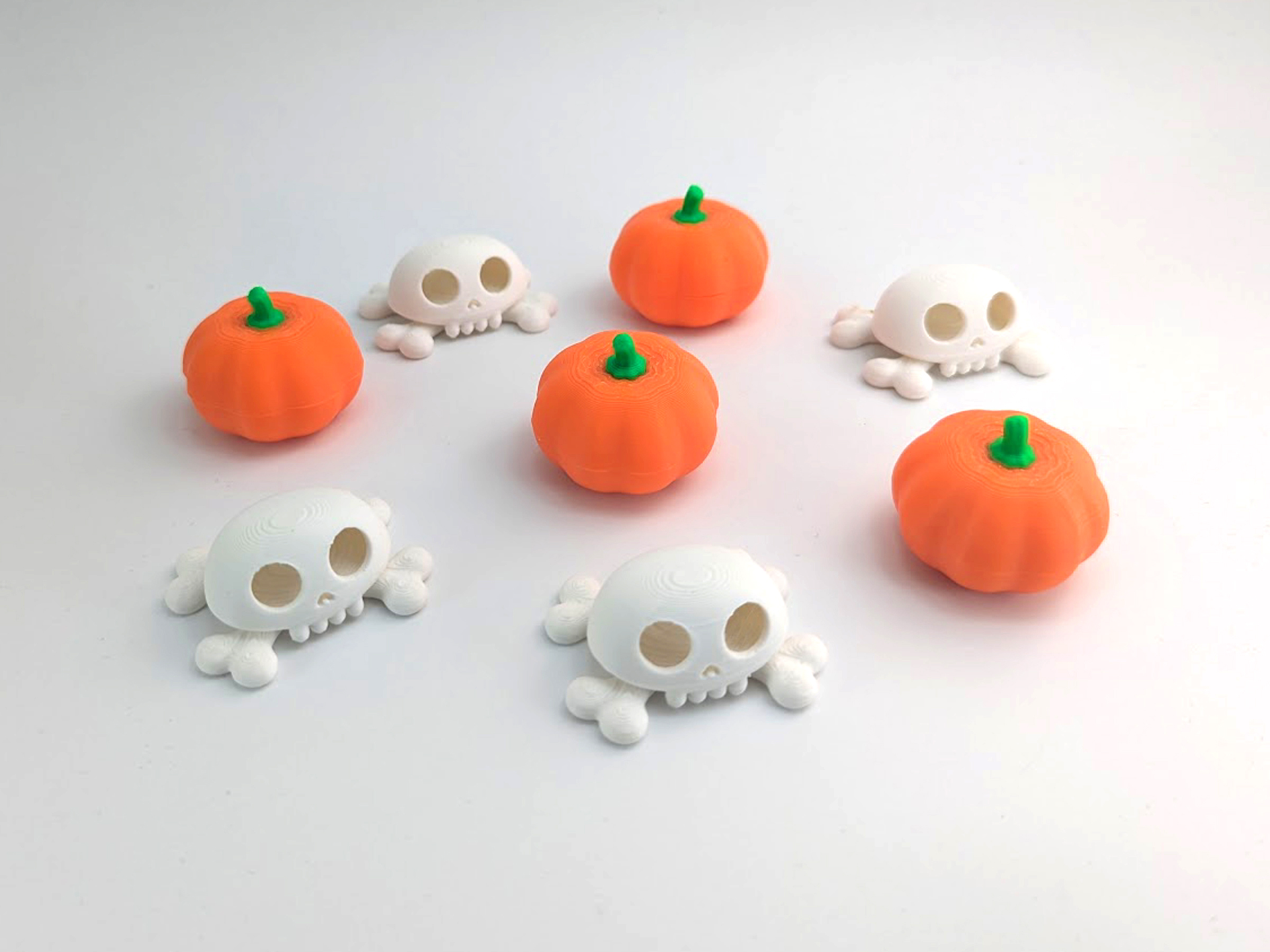 Mini Pumpkins and Skulls