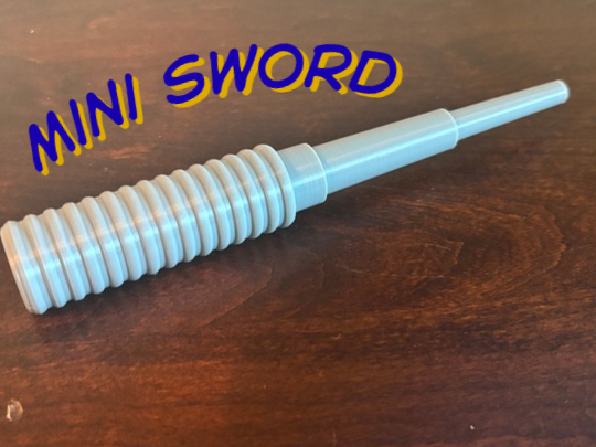 Mini Retractable Sword- Print in place!