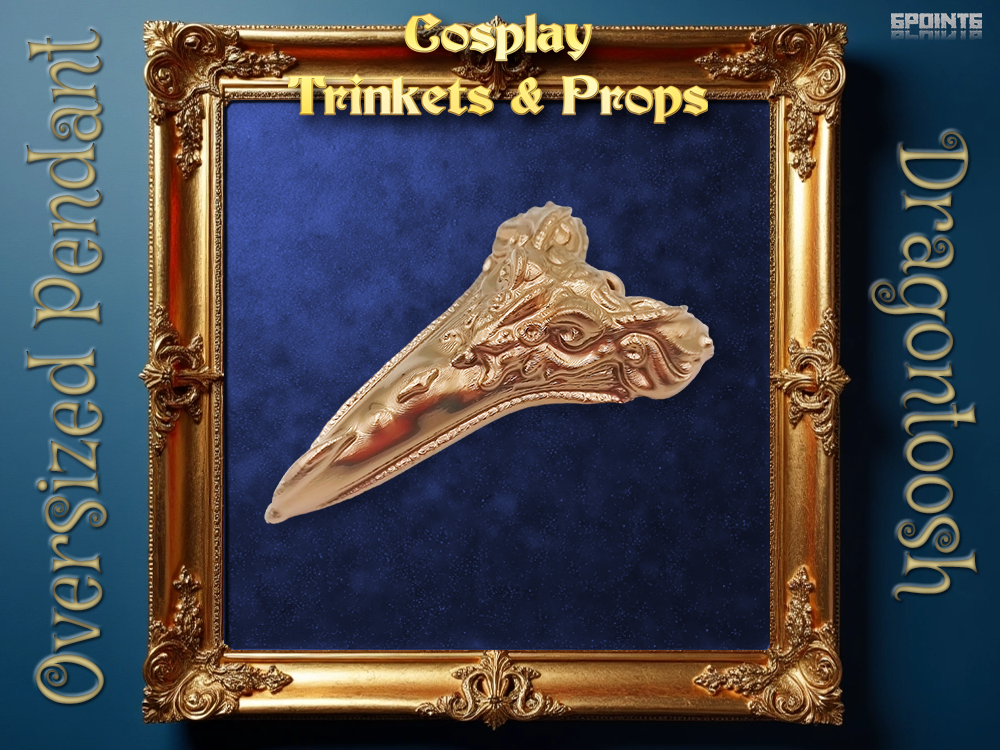 Pendant - Oversized Ornamental Dragontooth