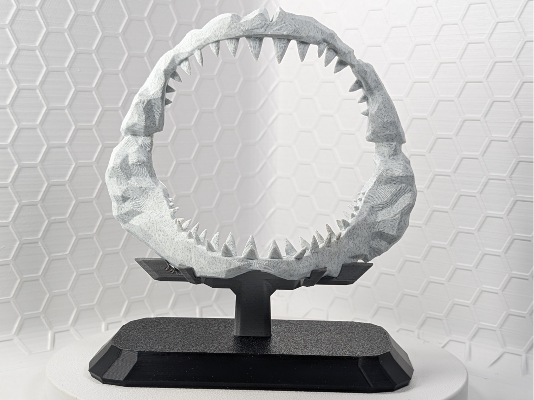 Low Poly Shark Jaws with Stand (No AMS Required)