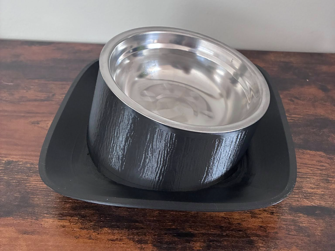 No Mess Inclined Pet Bowl (Small, Medium Breed)