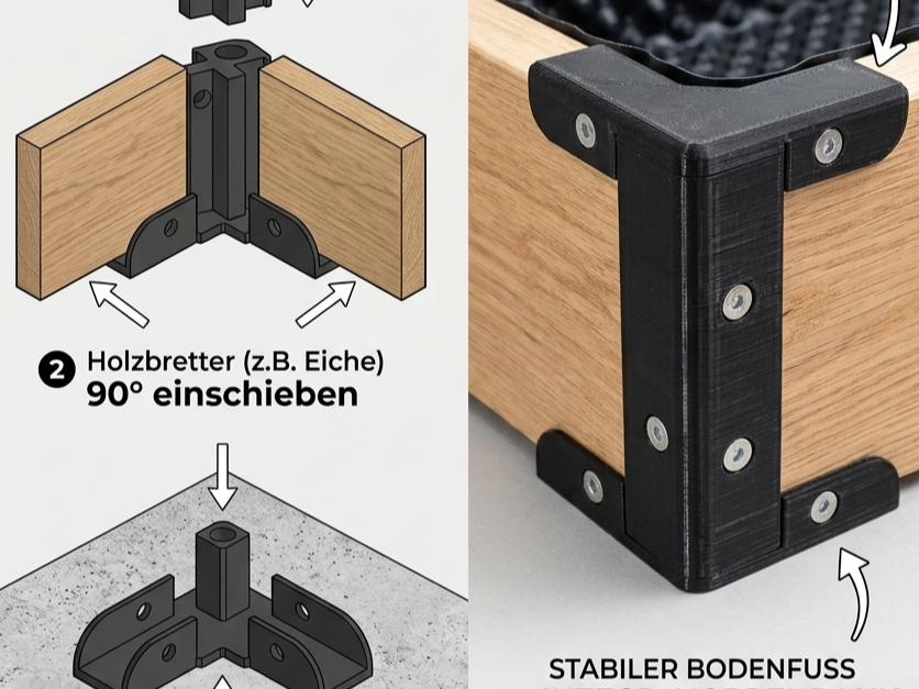 Füße für Modulares Hochbeet