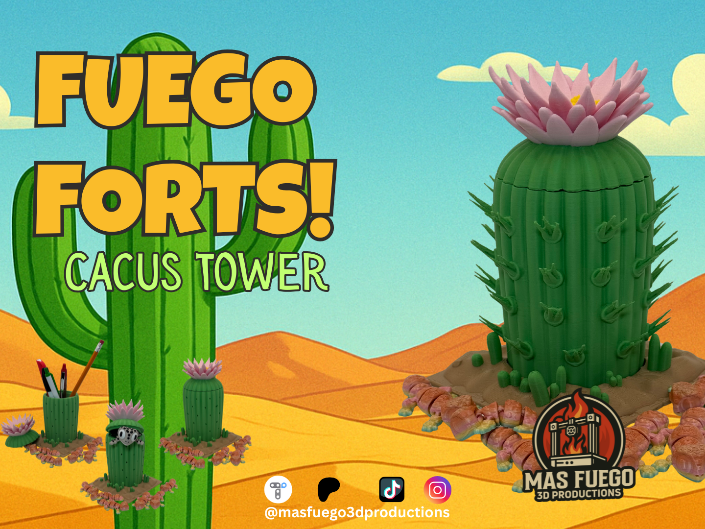Cactus Tower - Fuego Forts - Mas Fuego 3D