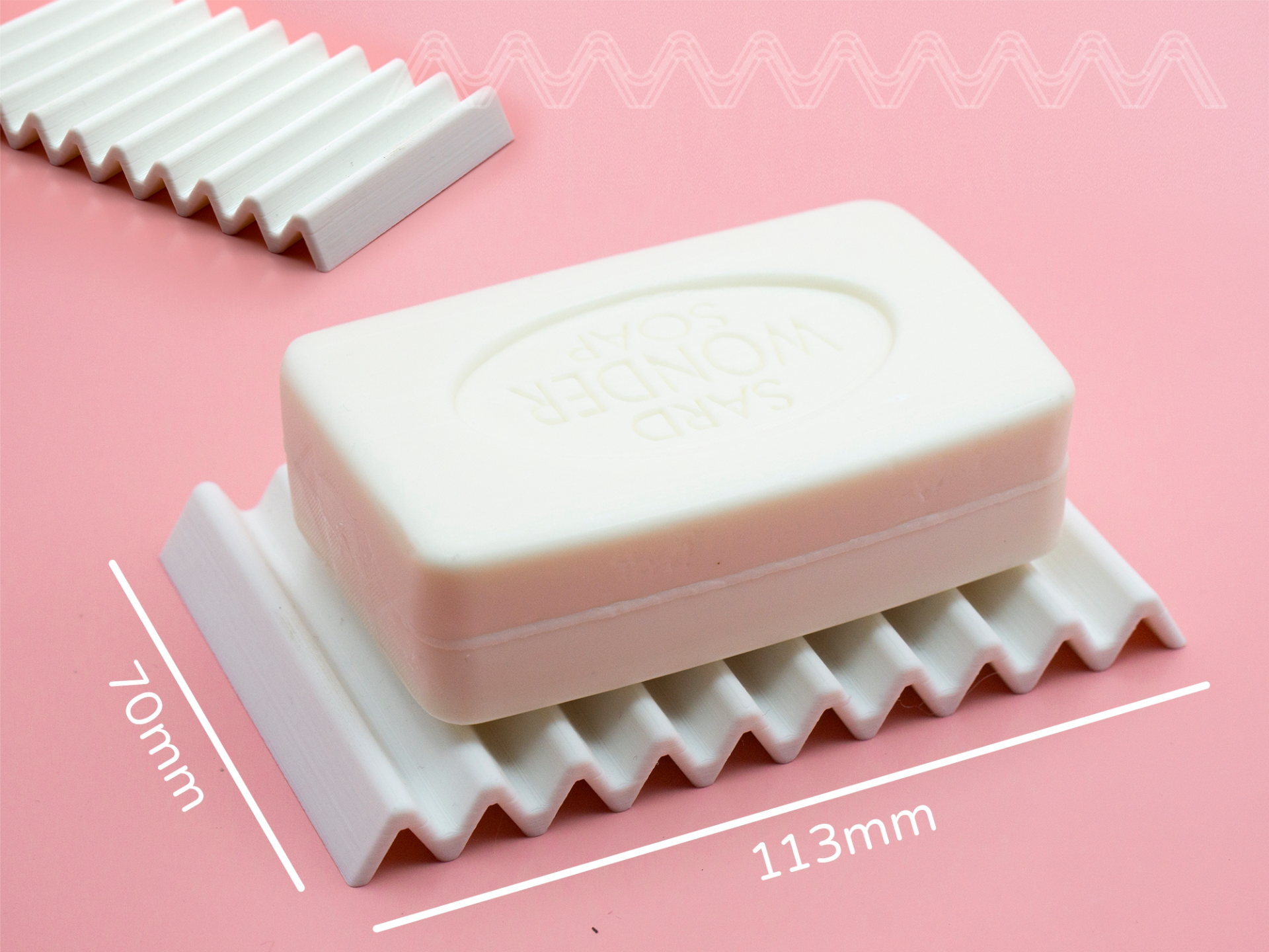 ZigZag Soap Holder by Pork3D.com