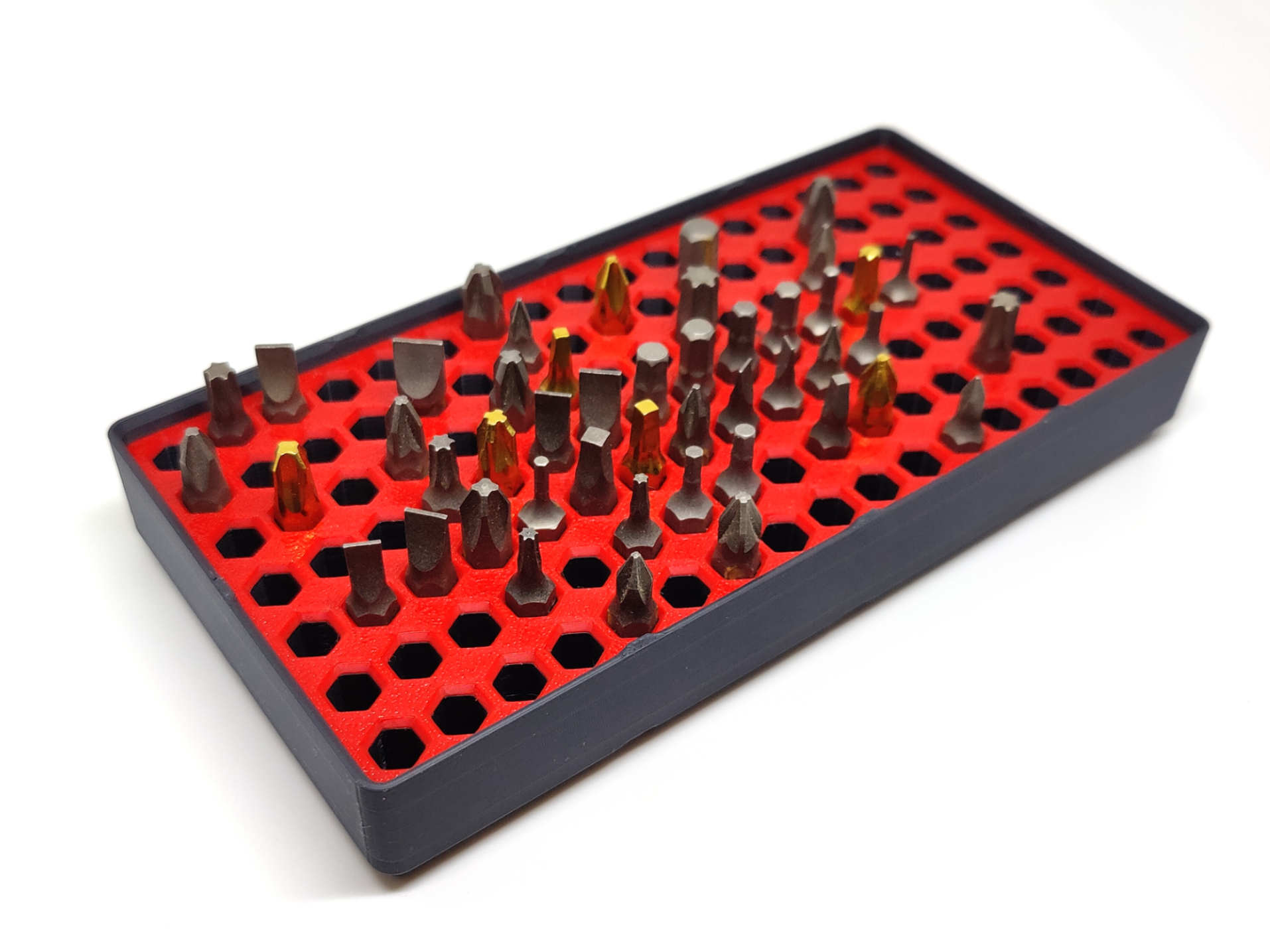 Hex Bit Holder for 126x bits   Gridfinity 2x4x3u