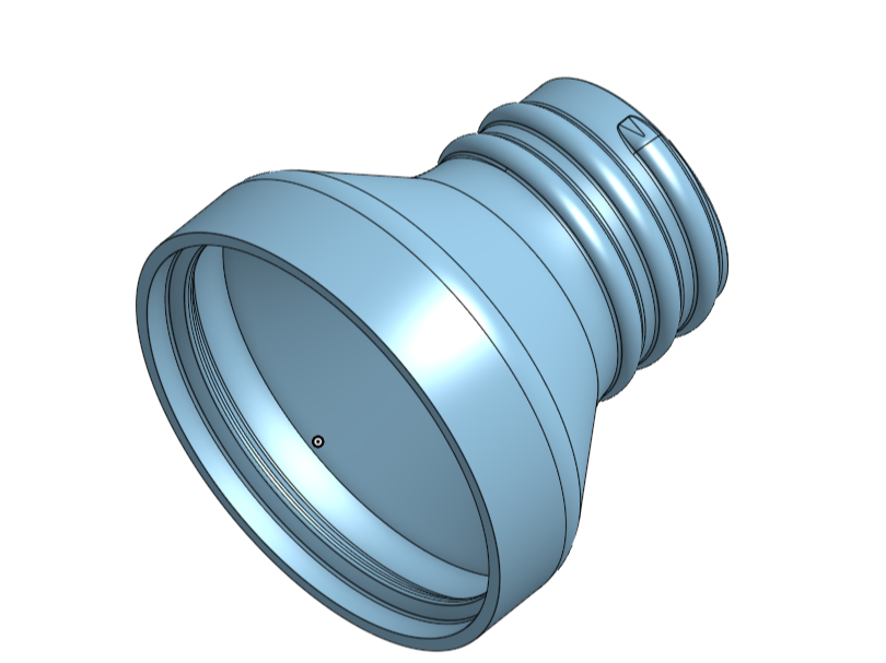 Sawstop to 2.5" Dust Host Adapter