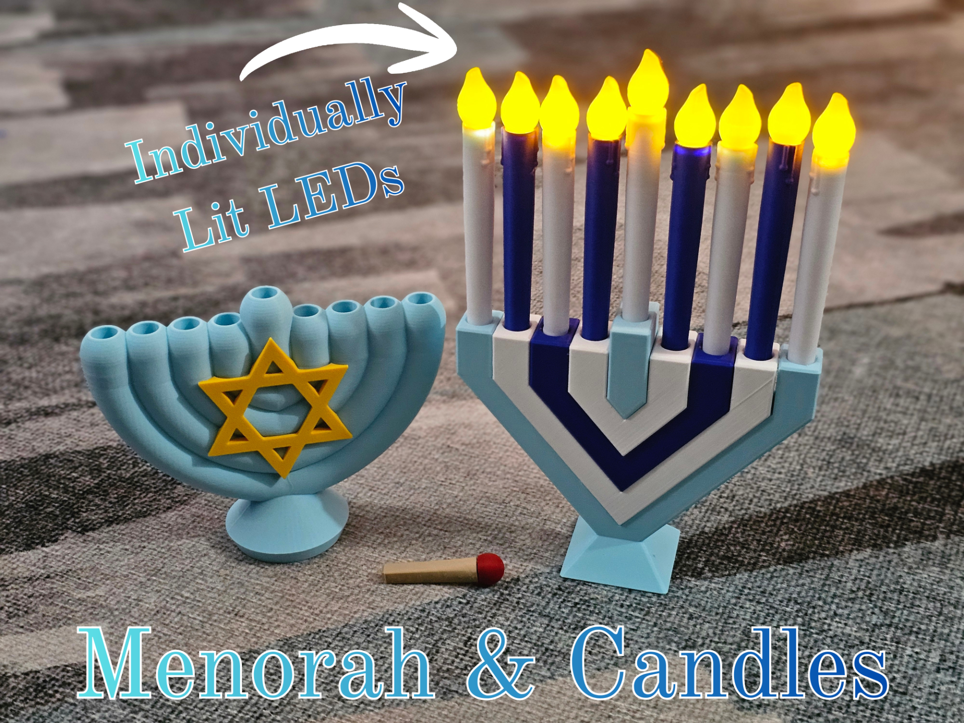Menorah & LED Candles