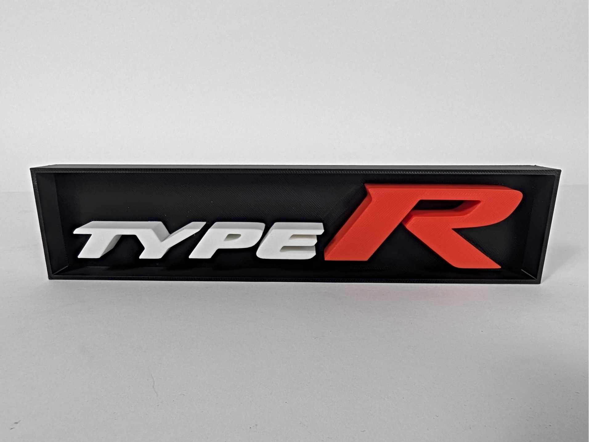 Type R Shadow Box Desk Sign