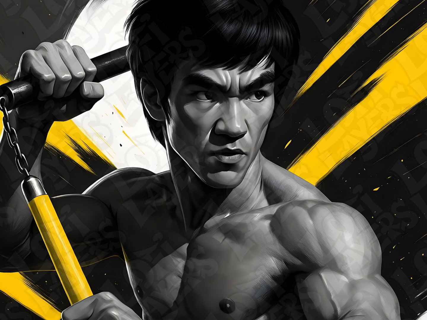 Bruce Lee Hueforge