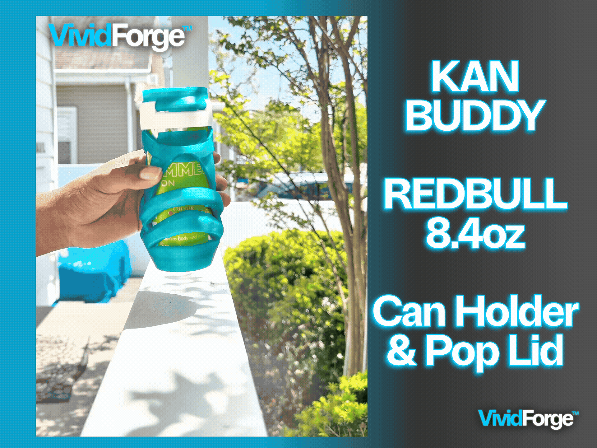 Kan Buddy | Auto-Pop Can Holder (8.4oz Slim Cans)