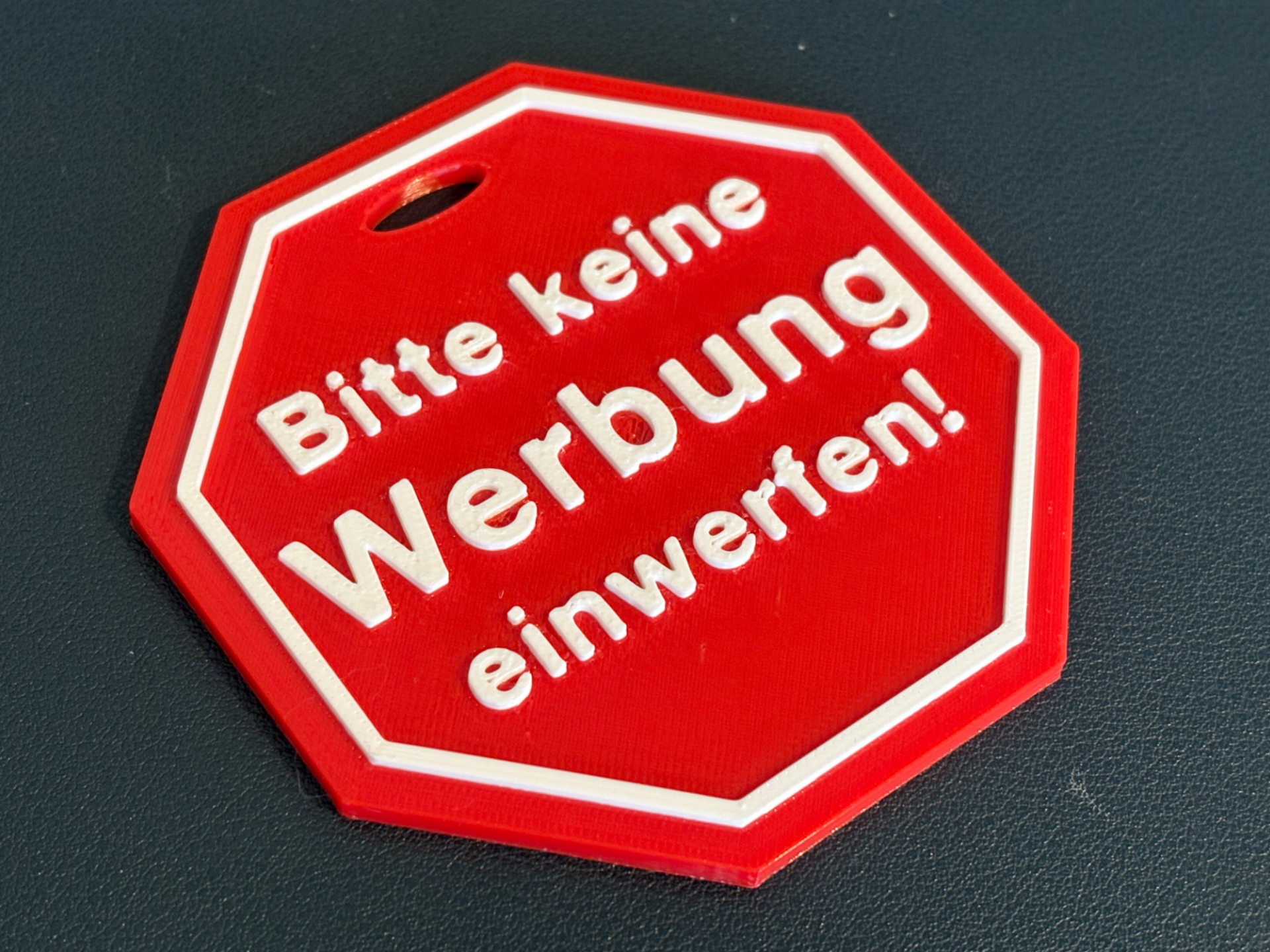 Bitte keine Werbung Kofferanhänger