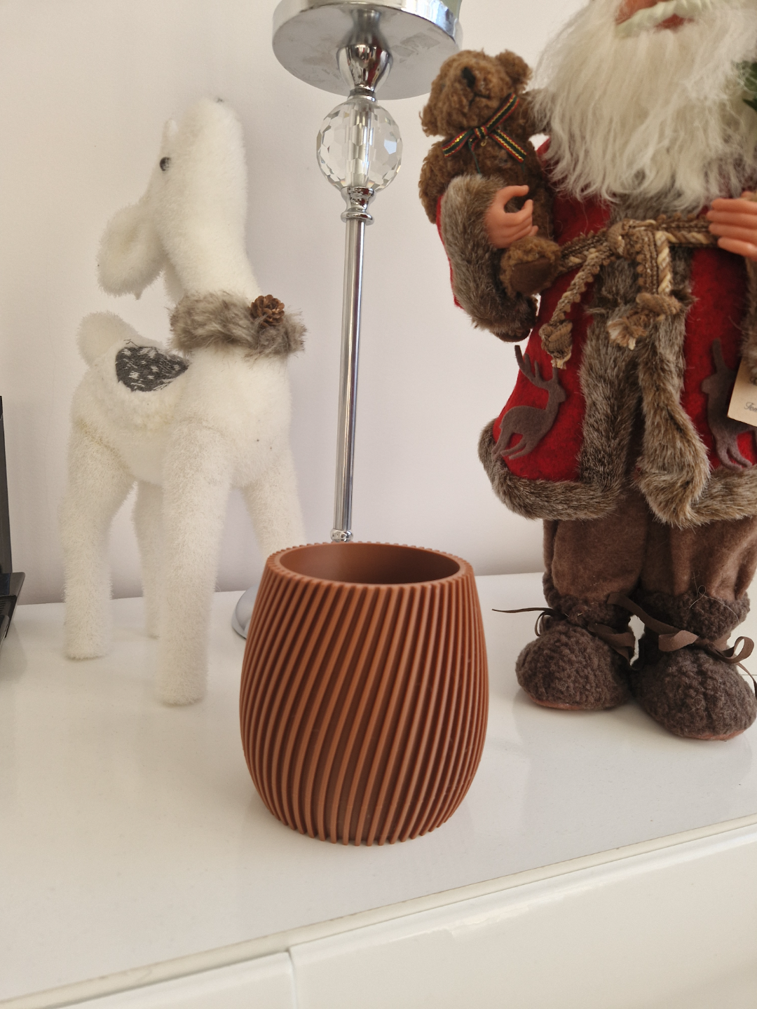 Ribbed vase