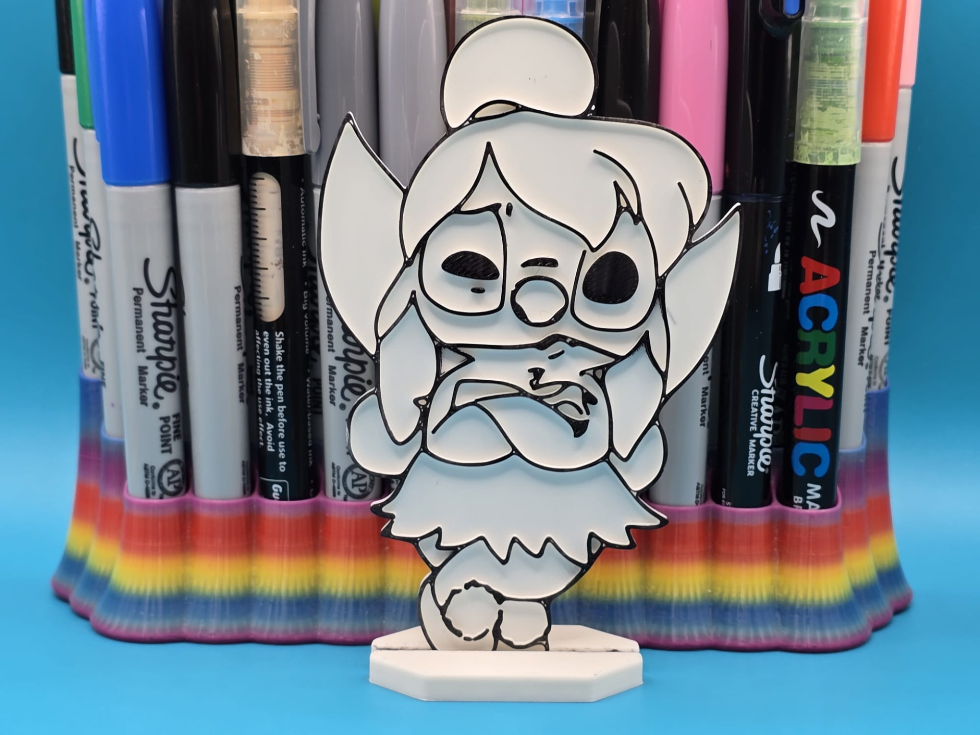 Stitch Tinkerbell Coloring Craft