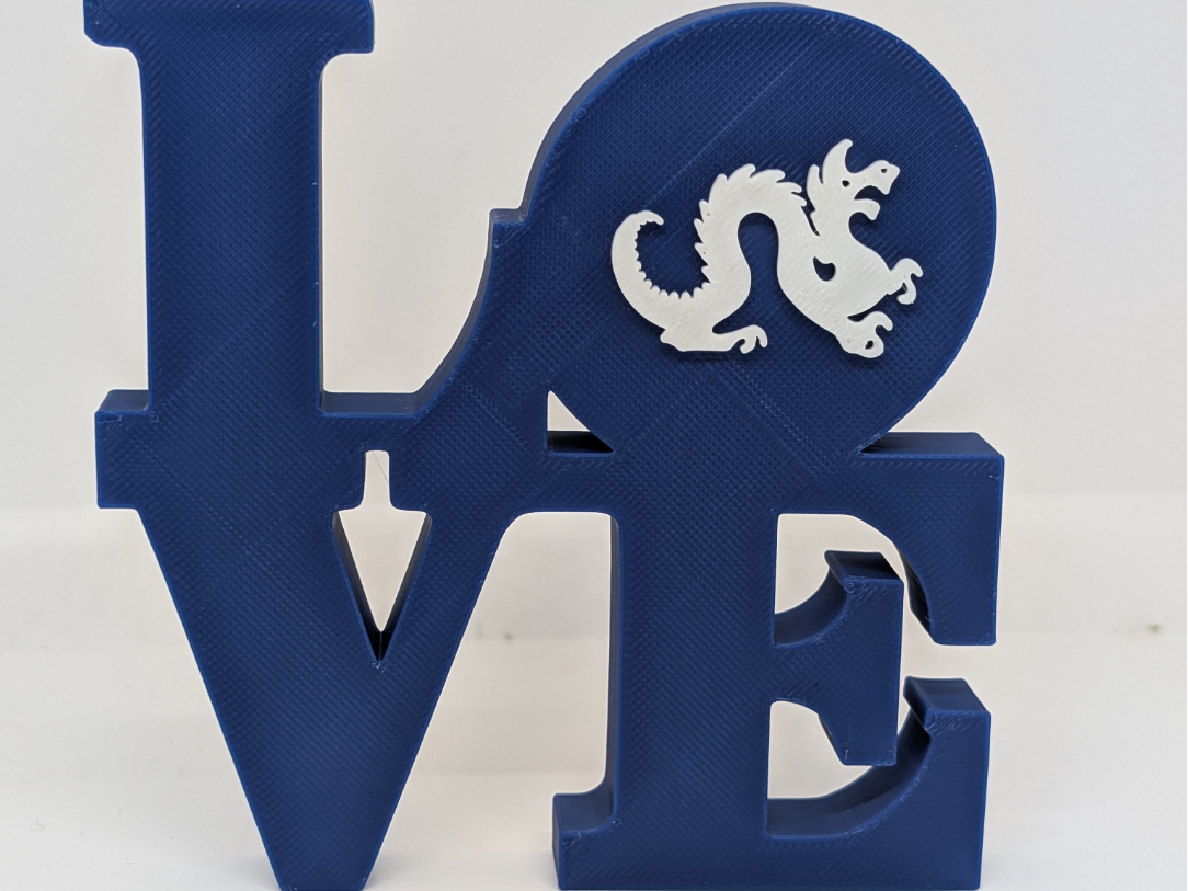 Drexel University Dragons Love Park Sign