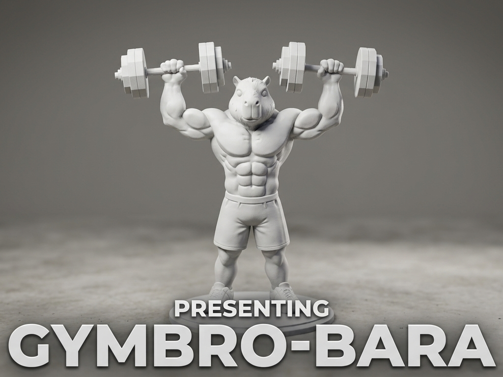 gymbro-bara strong capybara