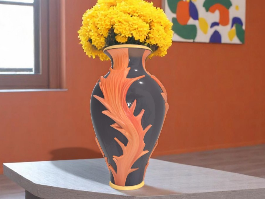 Dancing Flames Vase – Fiery Elegance for Your Home