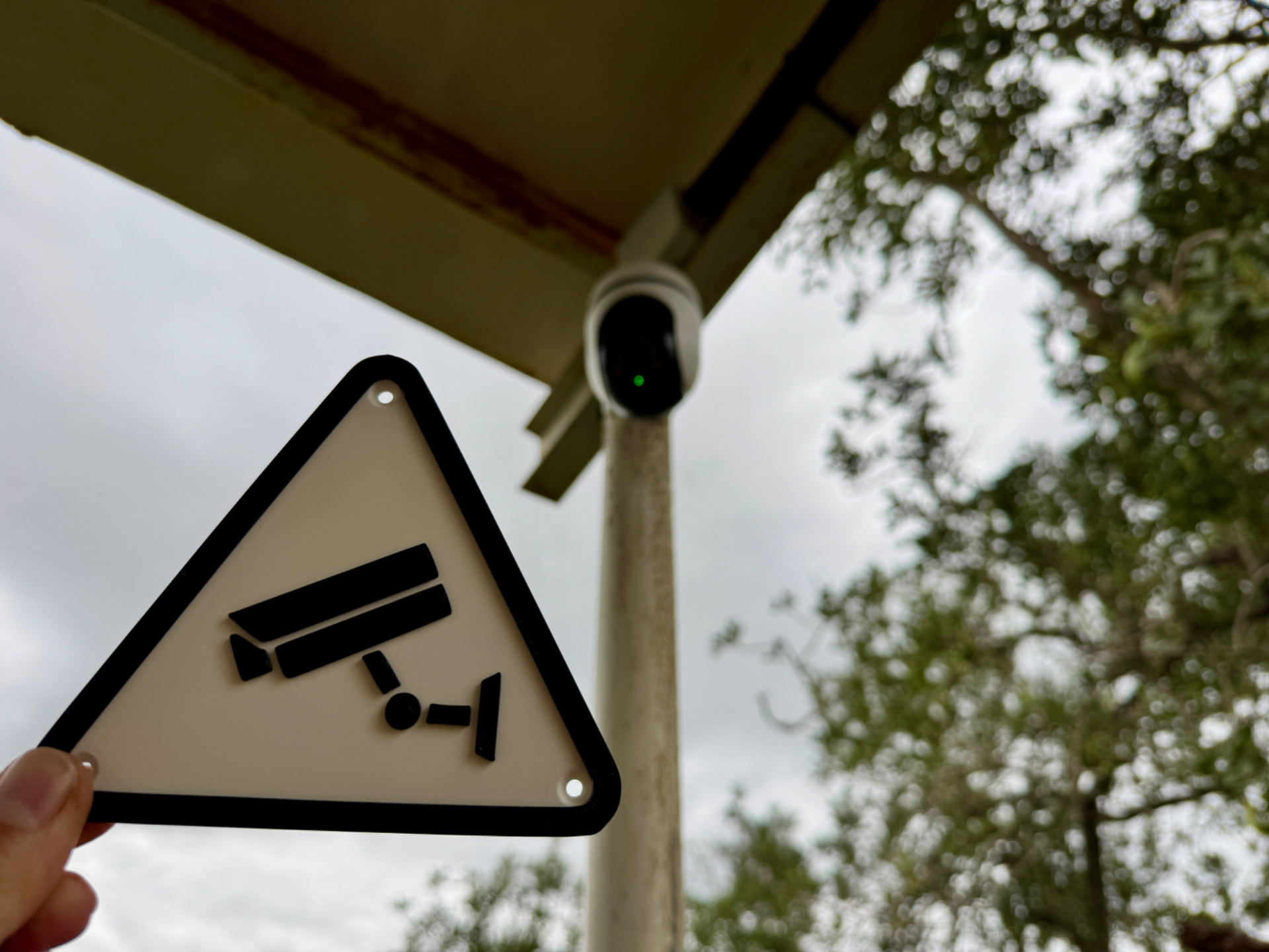 CCTV warning sign