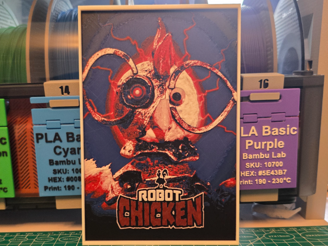 Robot Chicken Poster - Hueforge Art