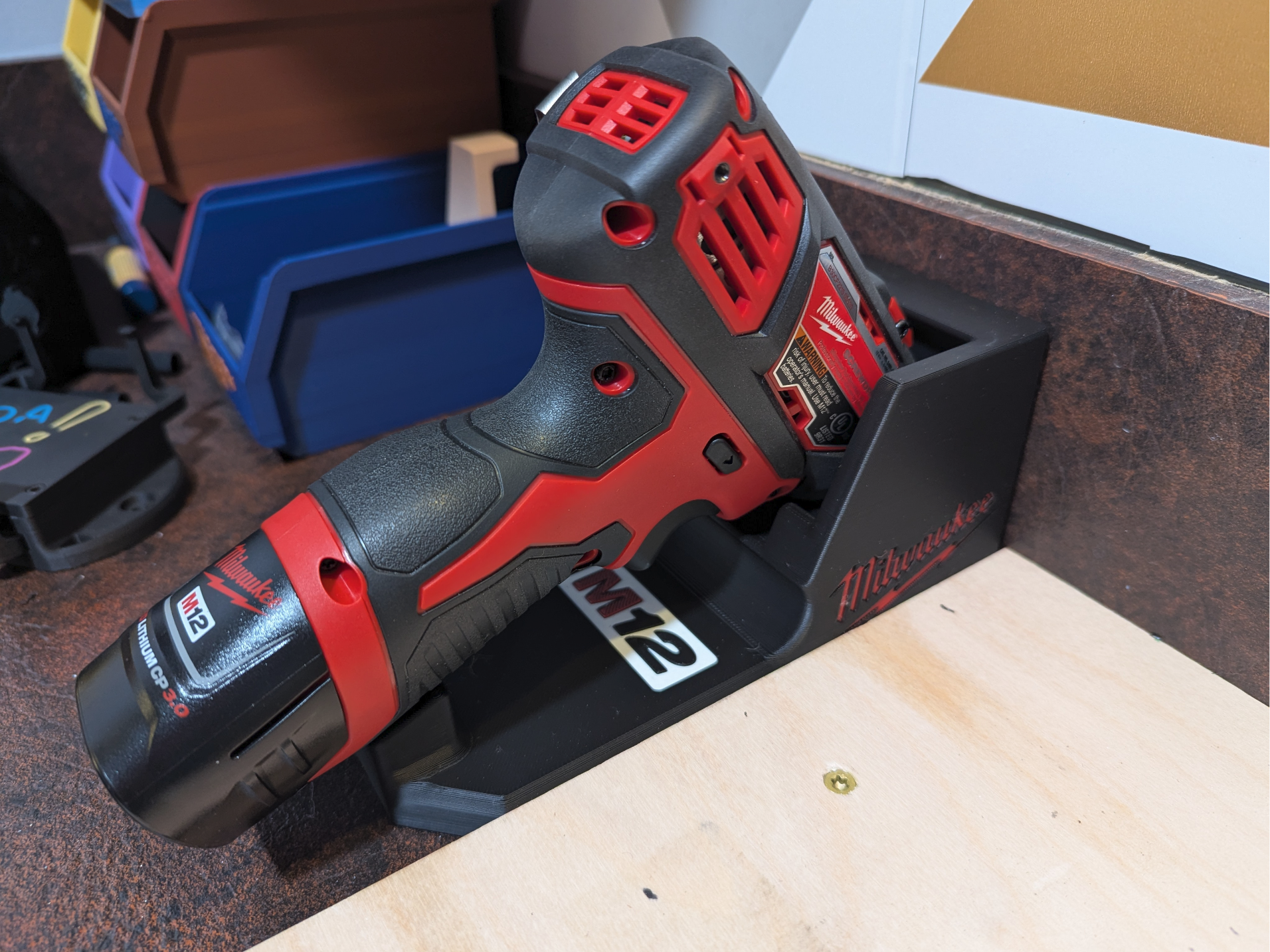Screw Gun Holder - Milwaukee - Desktop Stand