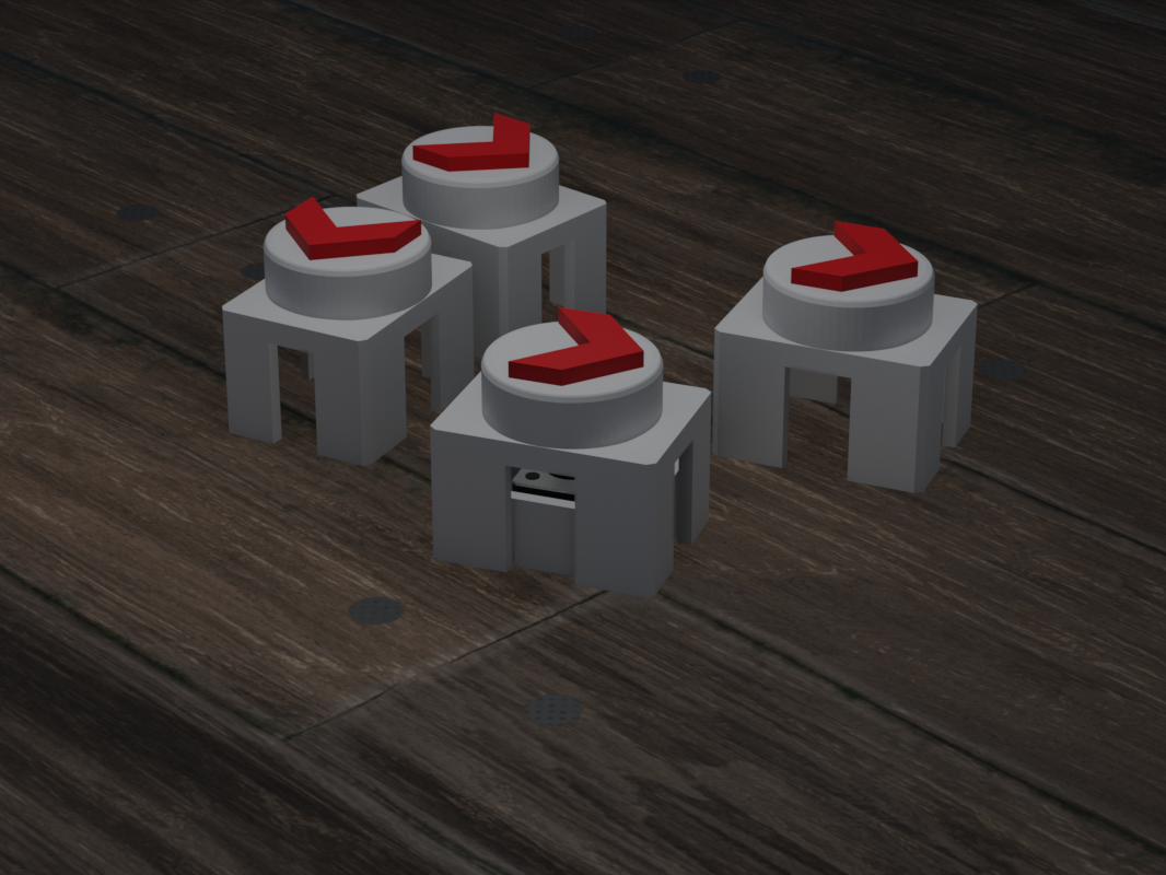 Keycaps for taster (6x6mm; H = 5mm) with arrows
