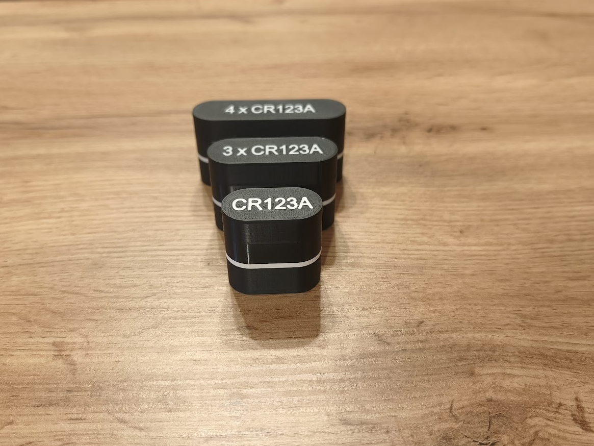 Battery Box CR123A - Three variants