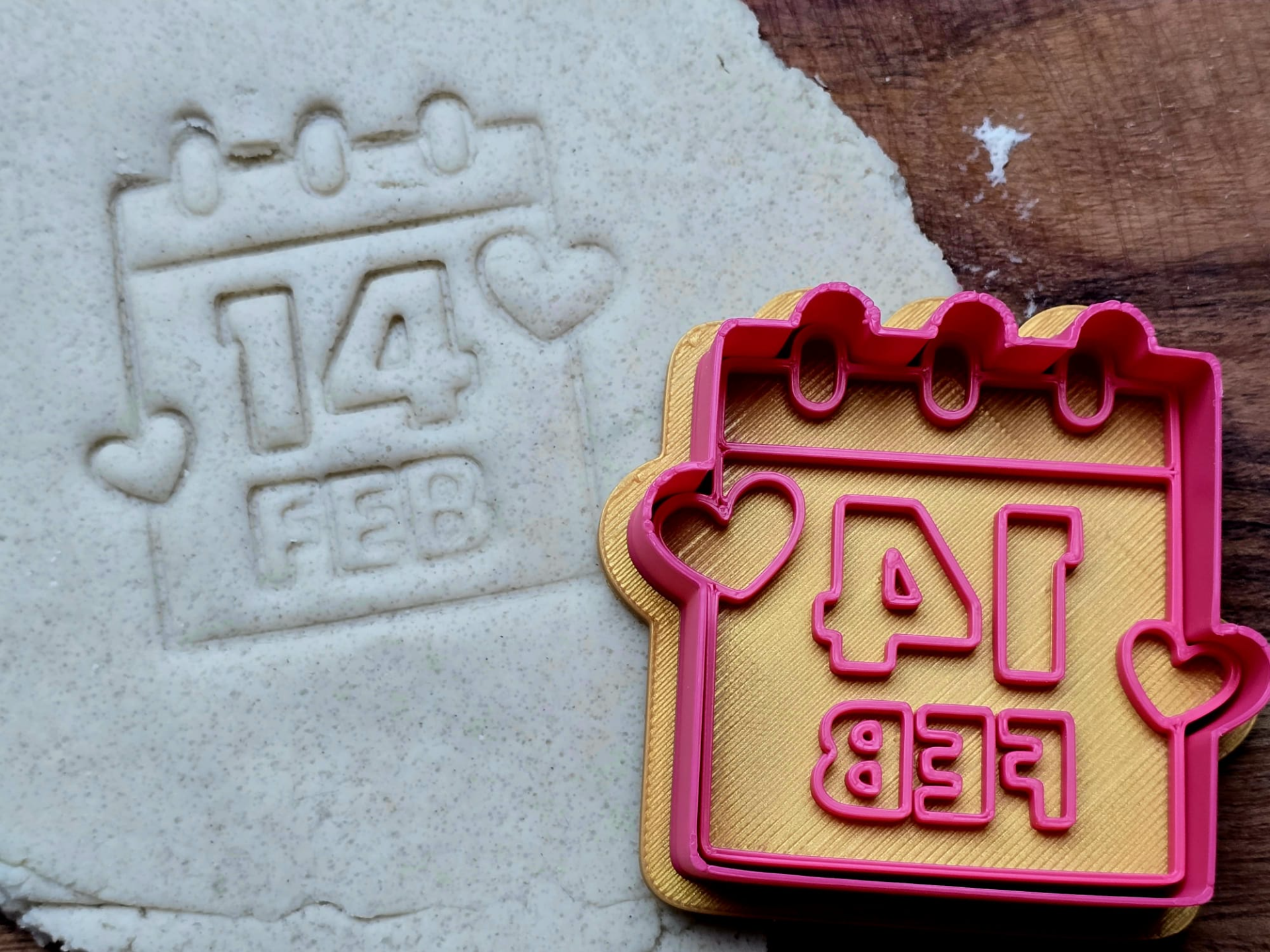 14 February Love Cookie Cutter Stamp Valentine