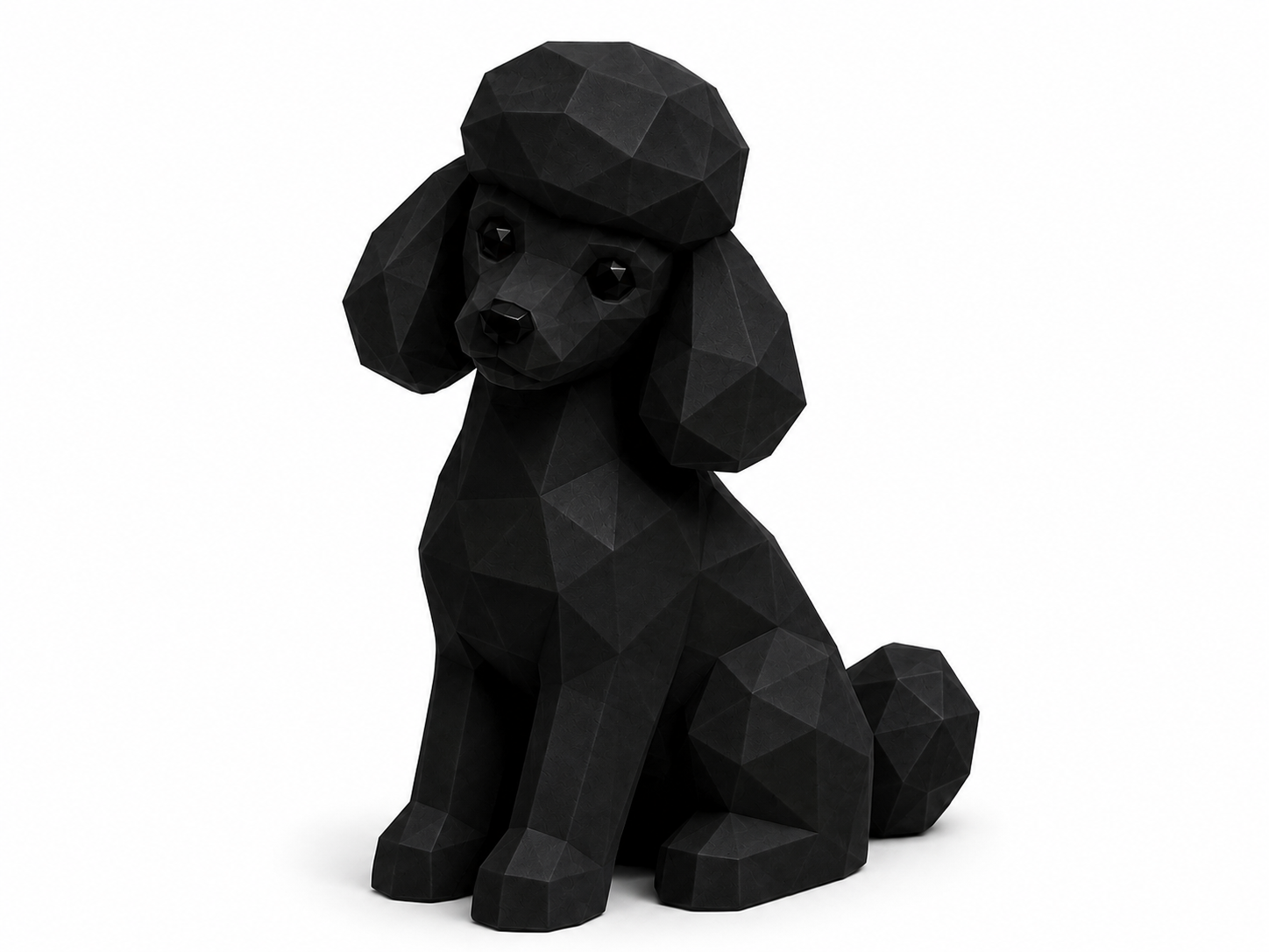 Poodle decorative statue.