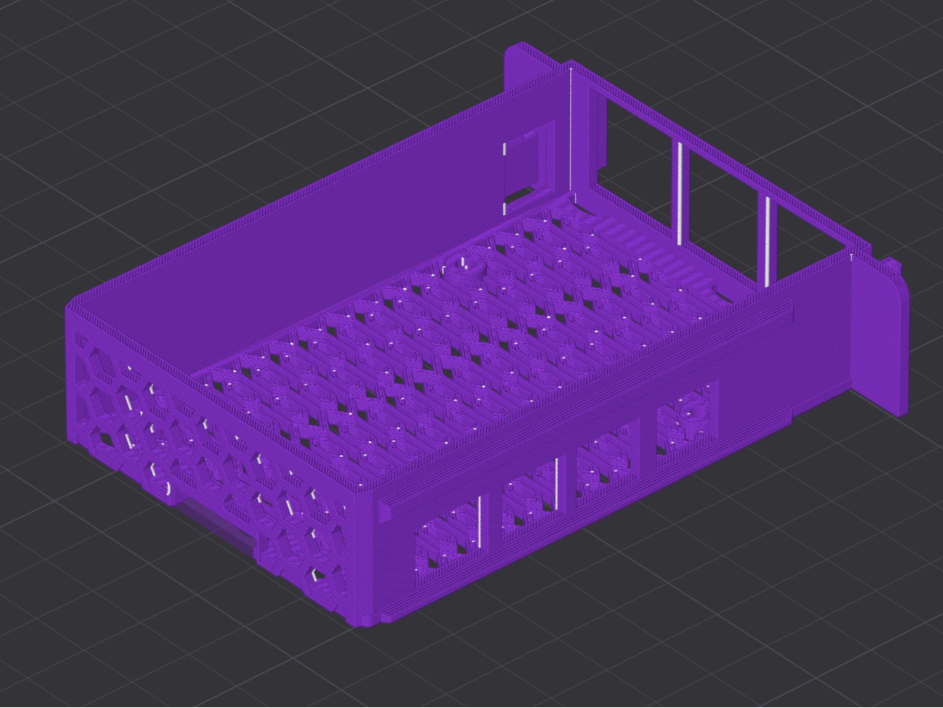Pi4b ventilated base remix