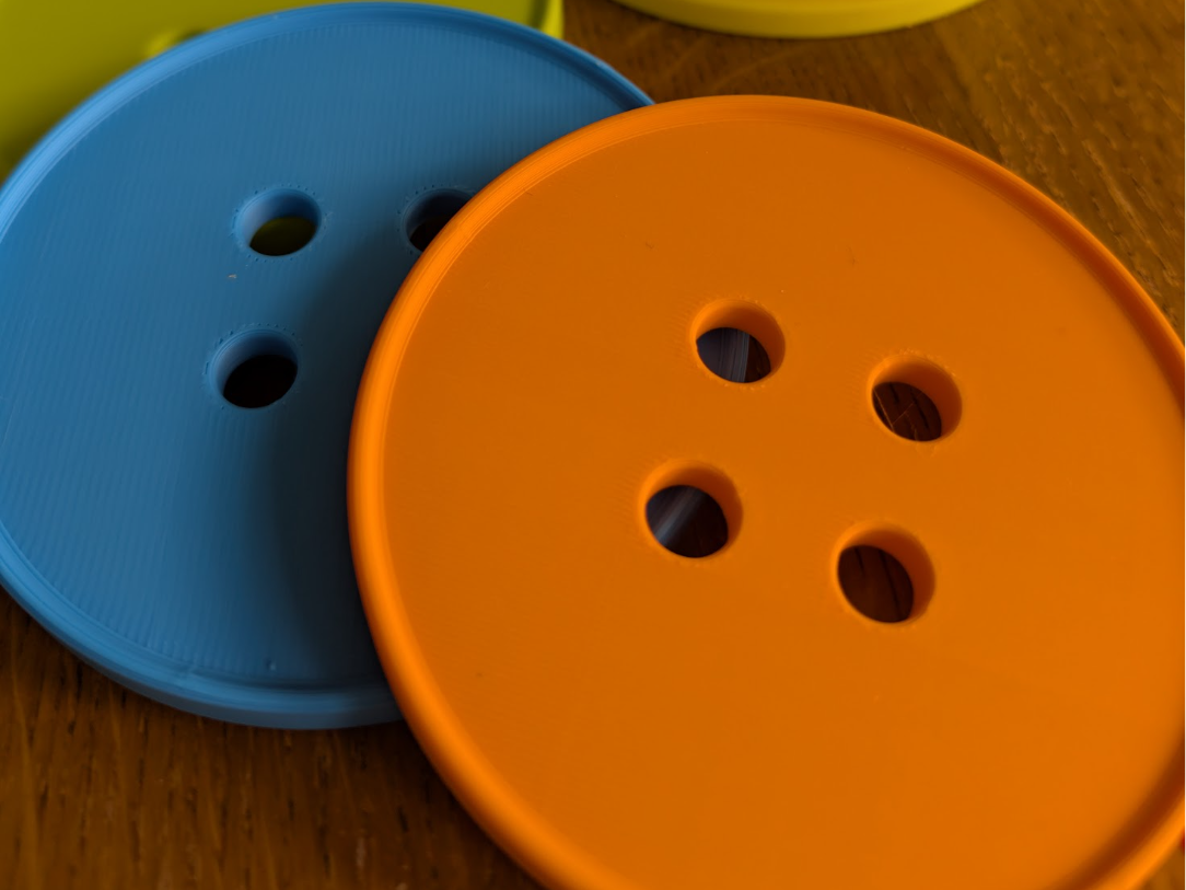 Giant Button Coaster Set