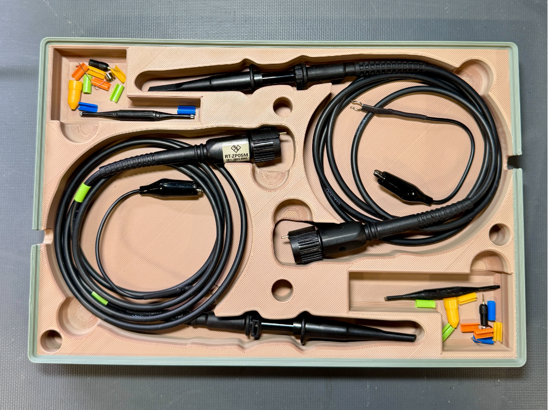 Ultimate Oscilloscope Probe Storage - Gridfinity