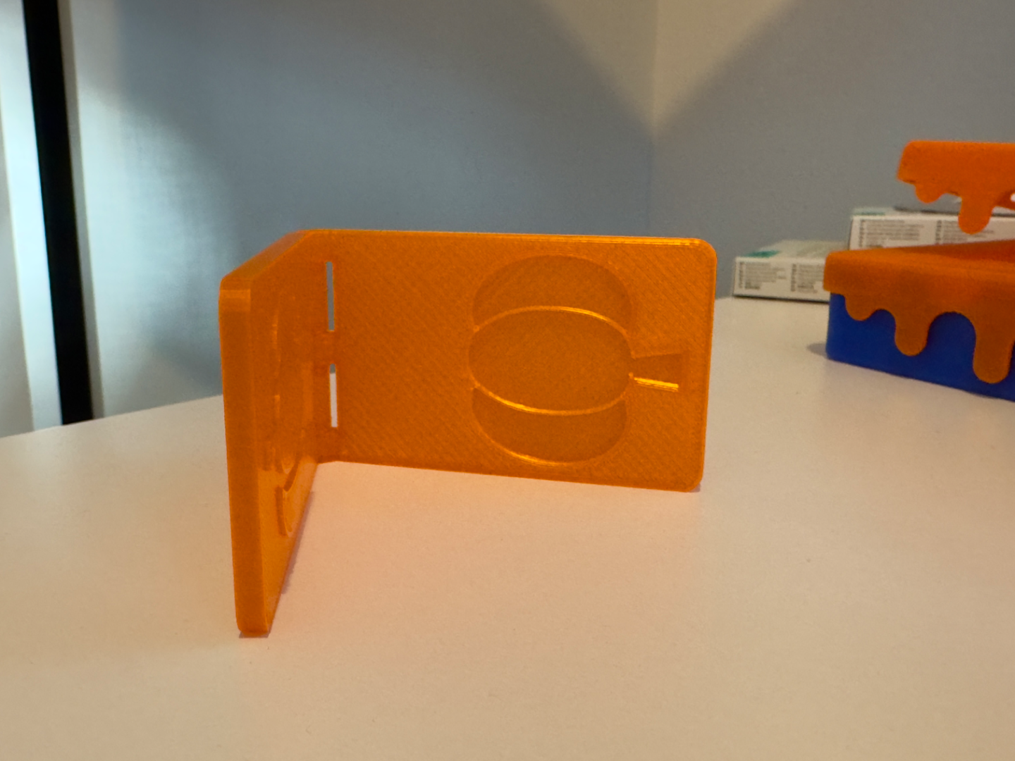 Pumpkin stamp print in place