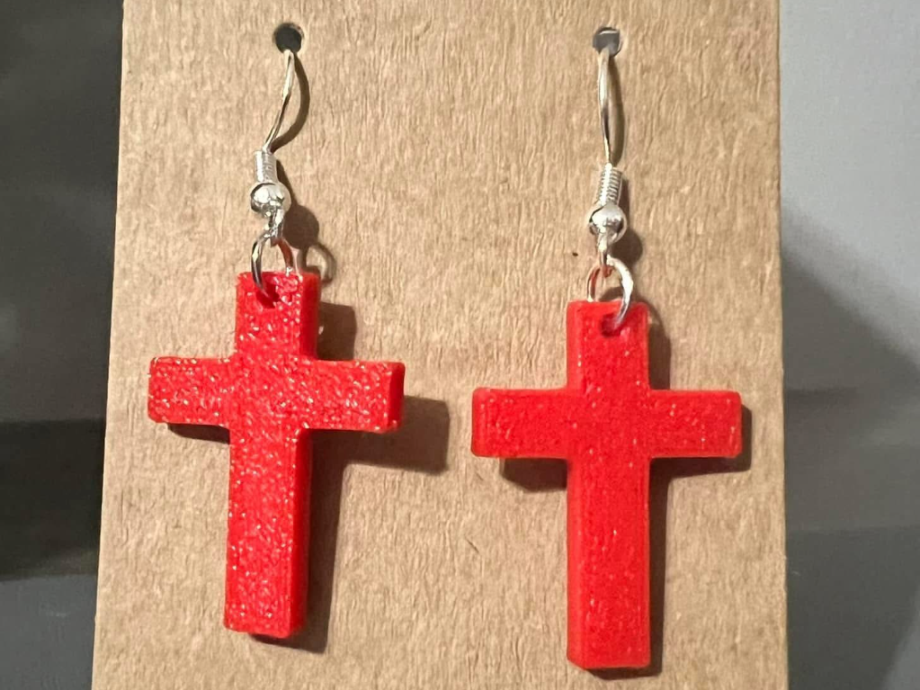 Cross Dangle Earrings