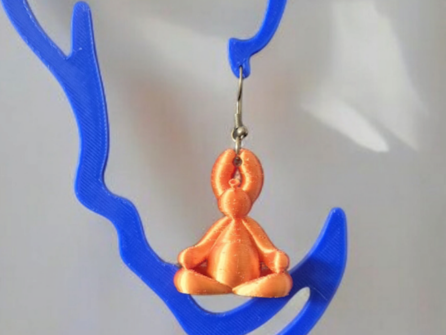 Balloon Dog Buddha Pose Earrings