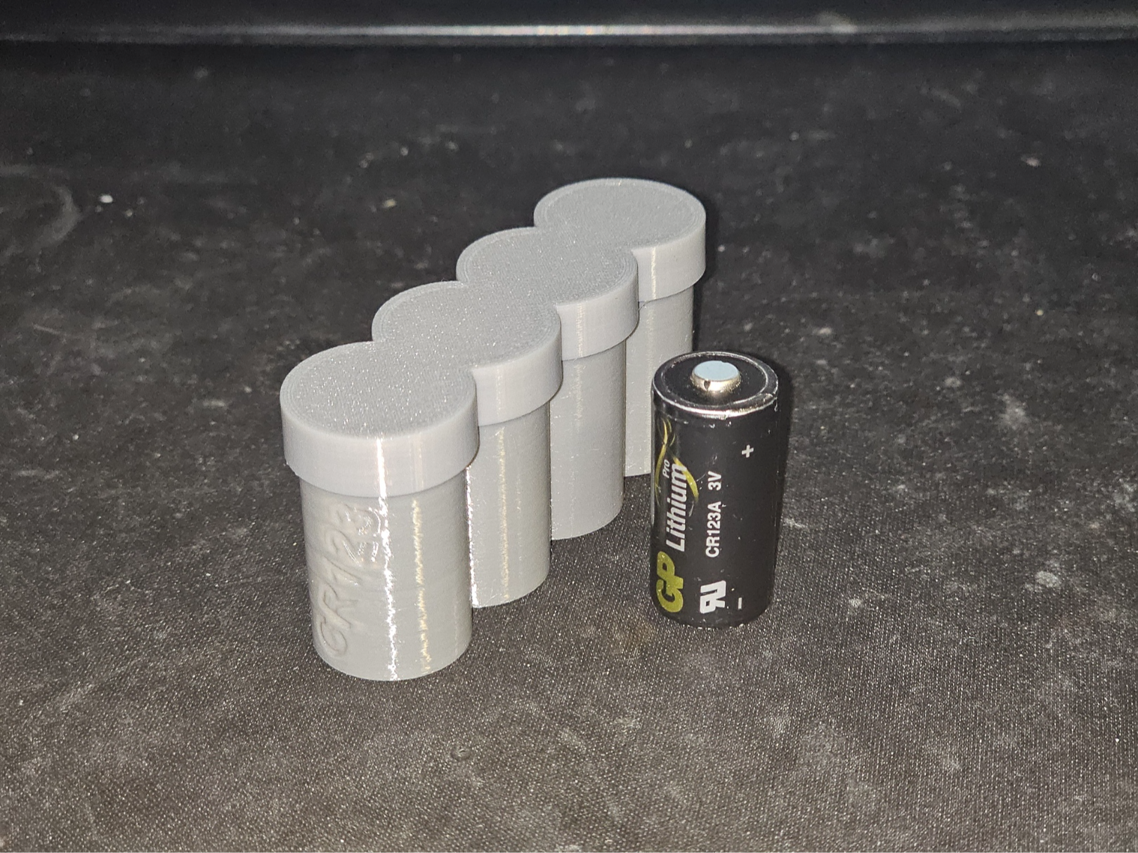 CR123 (A) box case with lid parametric