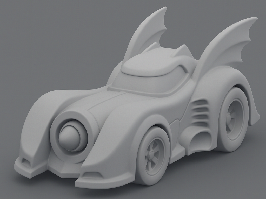 Batmobil comic style