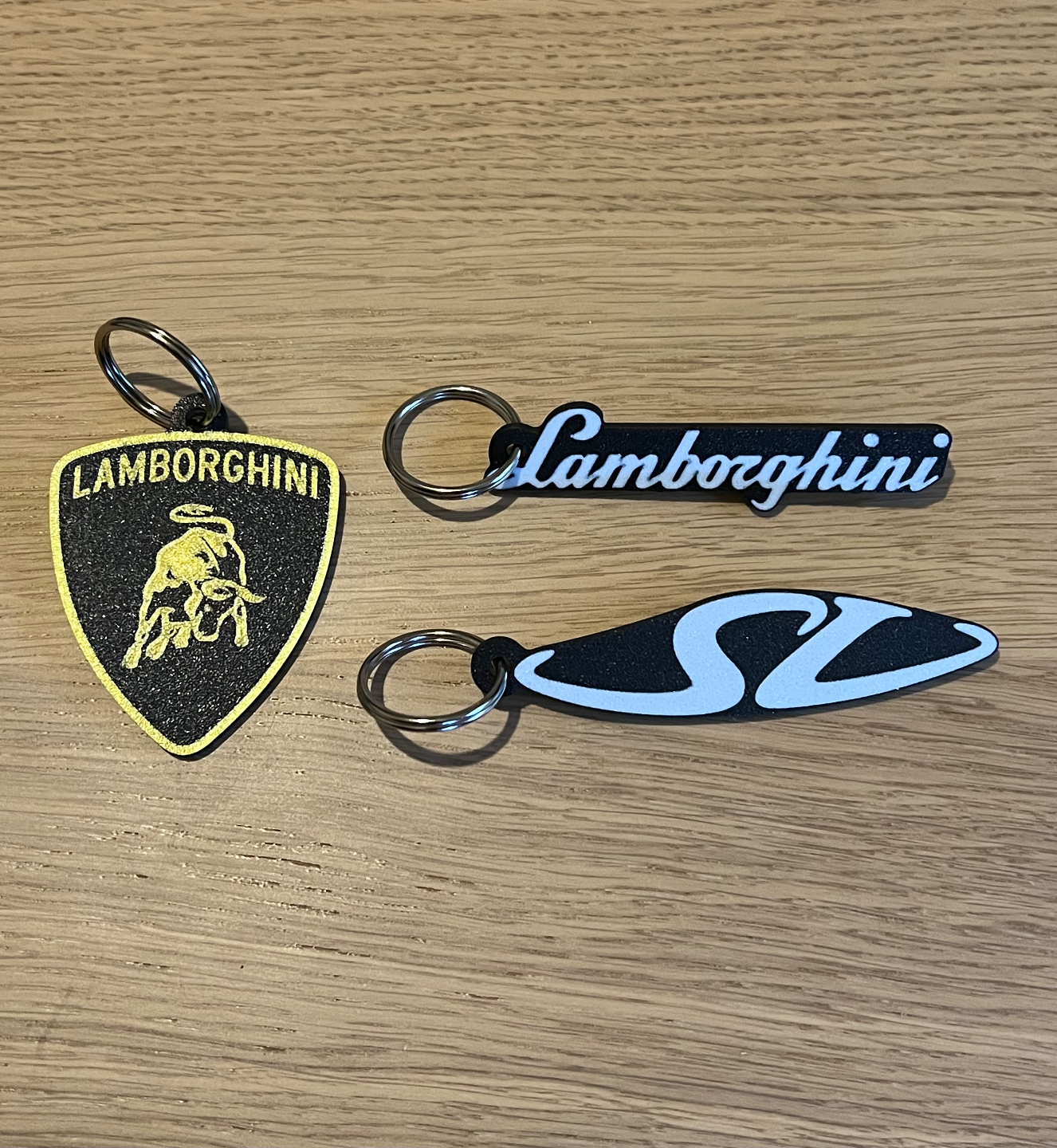 Lamborghini logo and wordmark - Diablo SV keychain