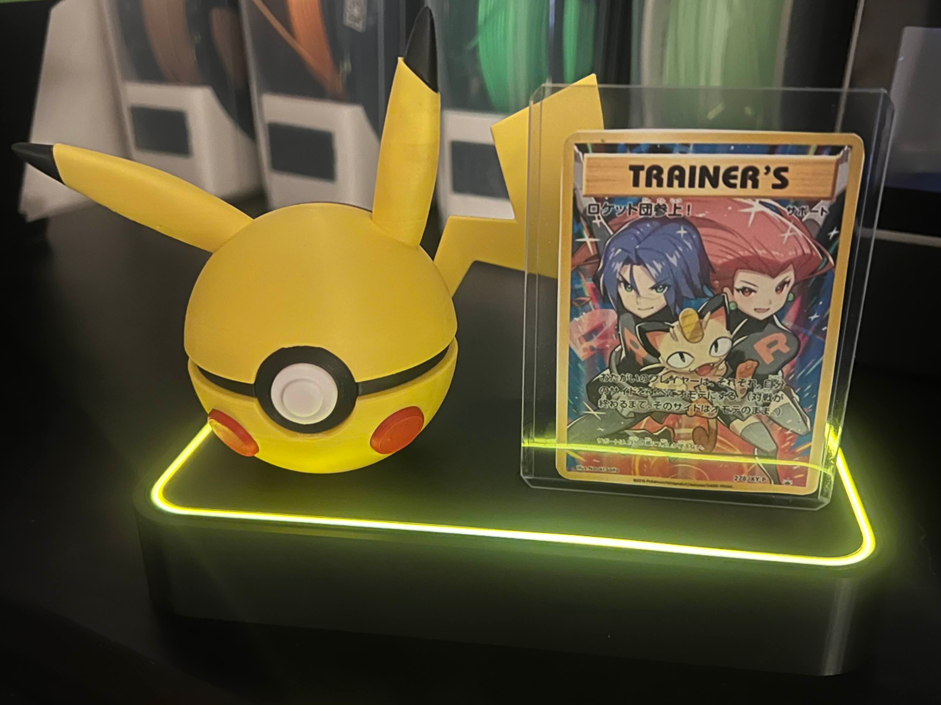 Electroluminescent CHONK Pokéball Display Stand