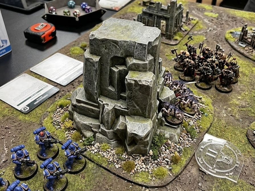 miniatura de terreno, roca para escenario nº1