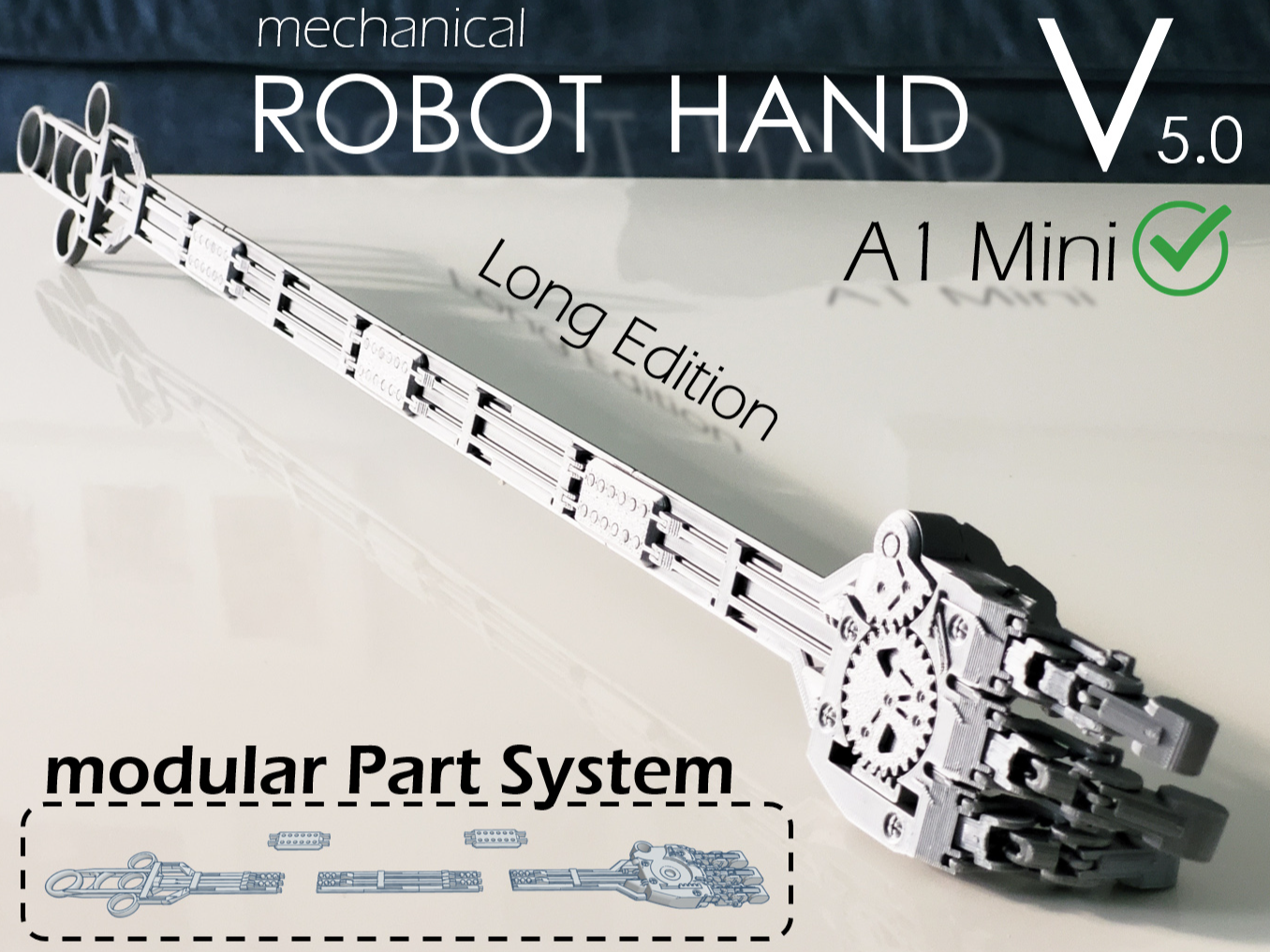 Robot Hand (v5) - modular Part System