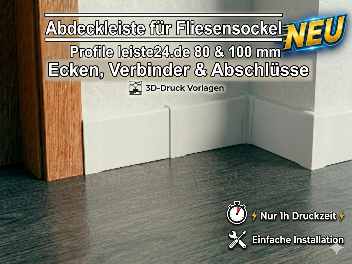 Abdeckleitste – Ecken, Verbinder & Abschlüsse