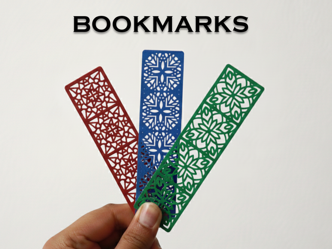 Floral Harmony Bookmark Trio