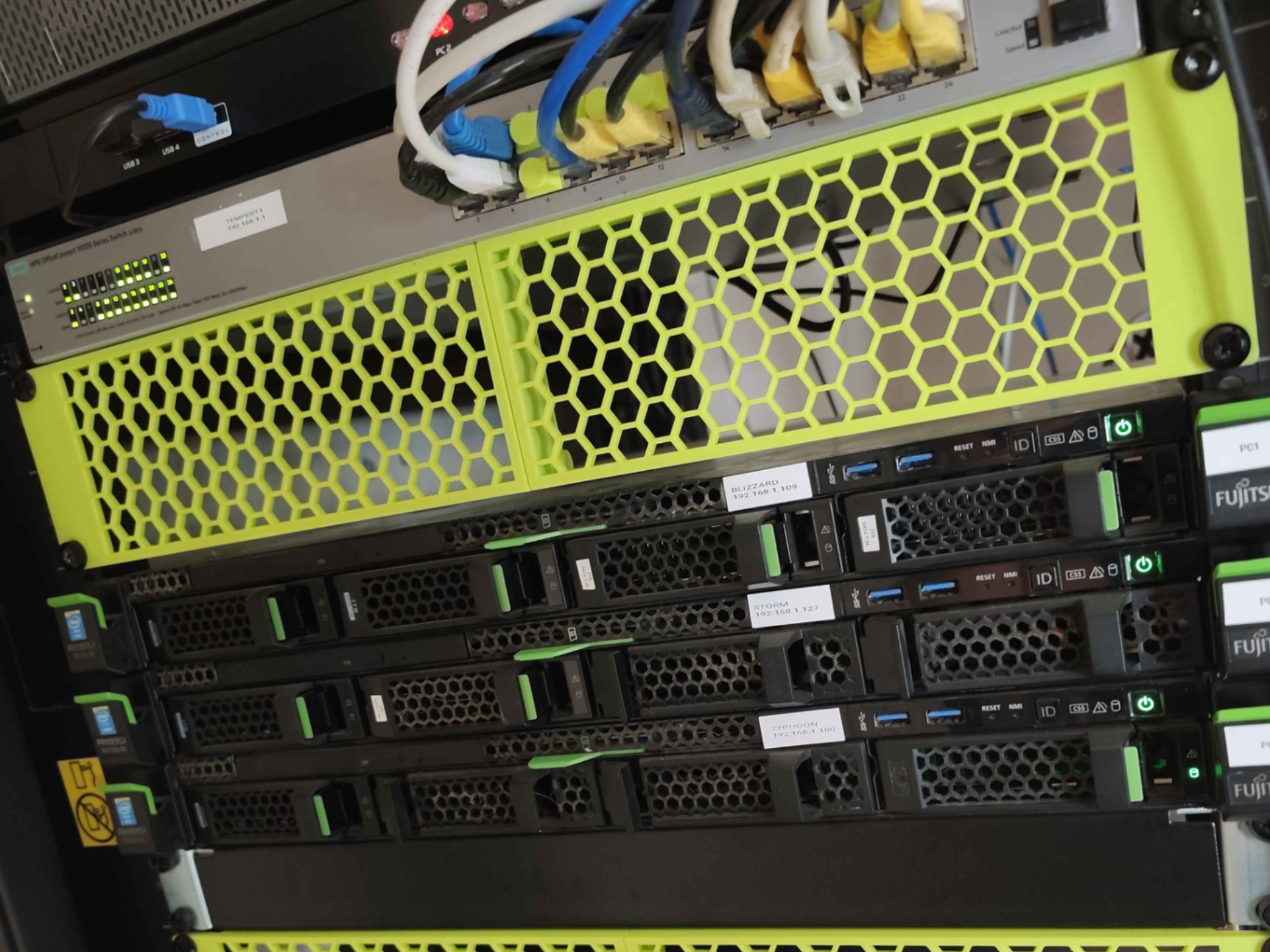19" Rack ventilation grid - 2U