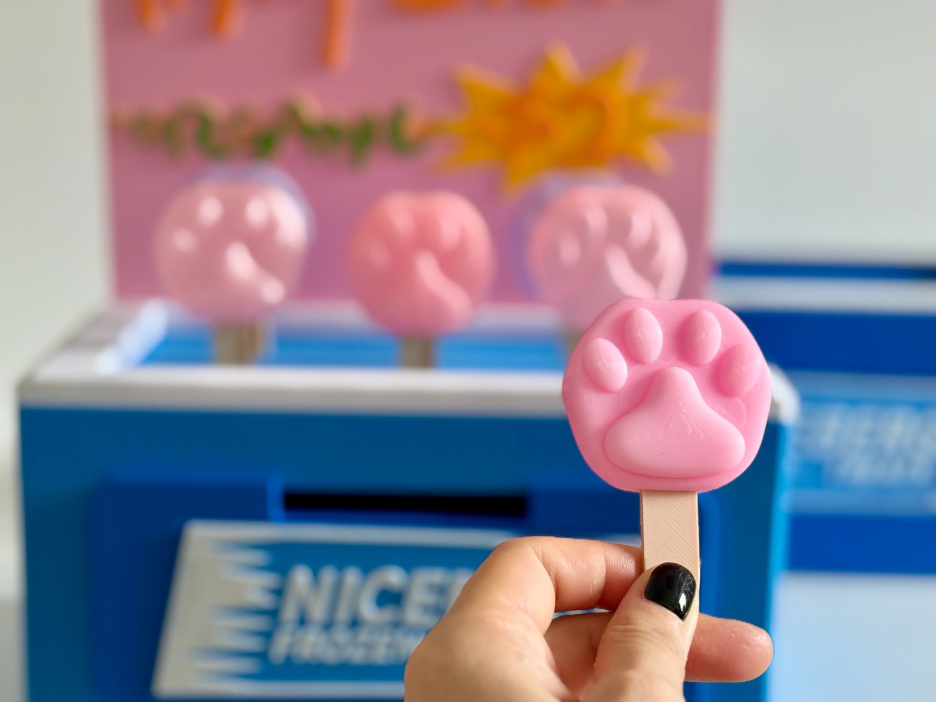 Popsicle keychain