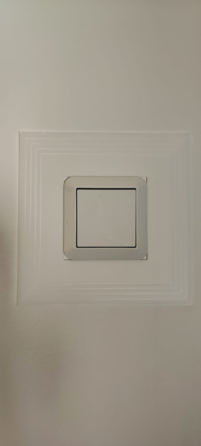 Lichtschalter Schmutzschutz für die Wand