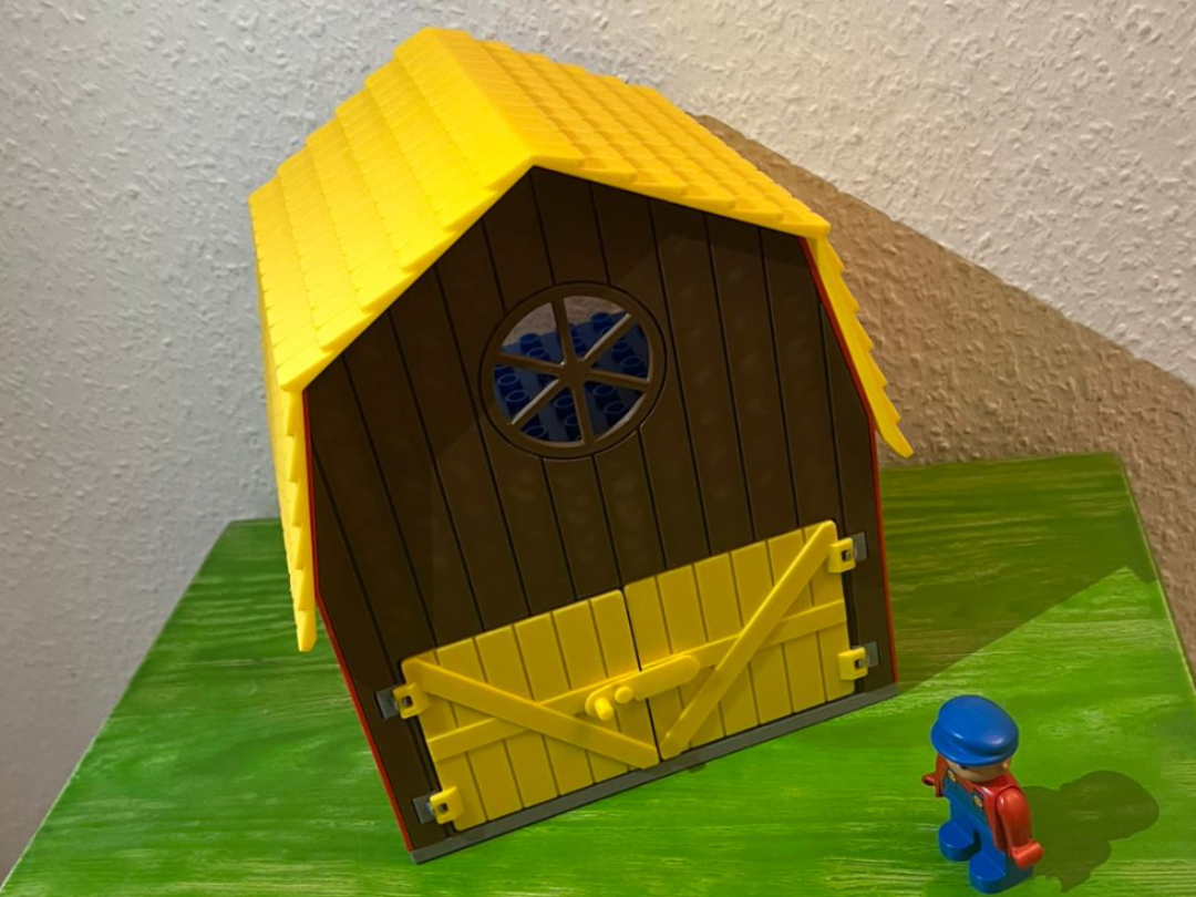 Klemmbaustein Scheune Duplo Kompatibel (No Ams)